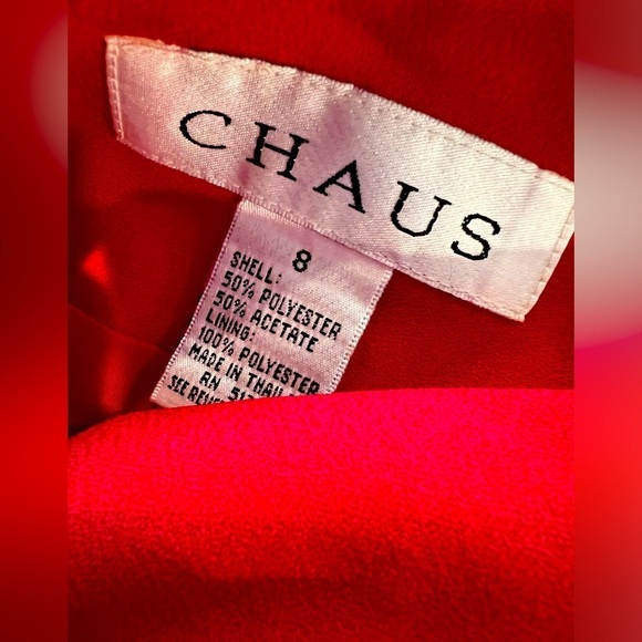 D20.05 Chaus Red Skirt Wrap Look 8 - Picture 5 of 5